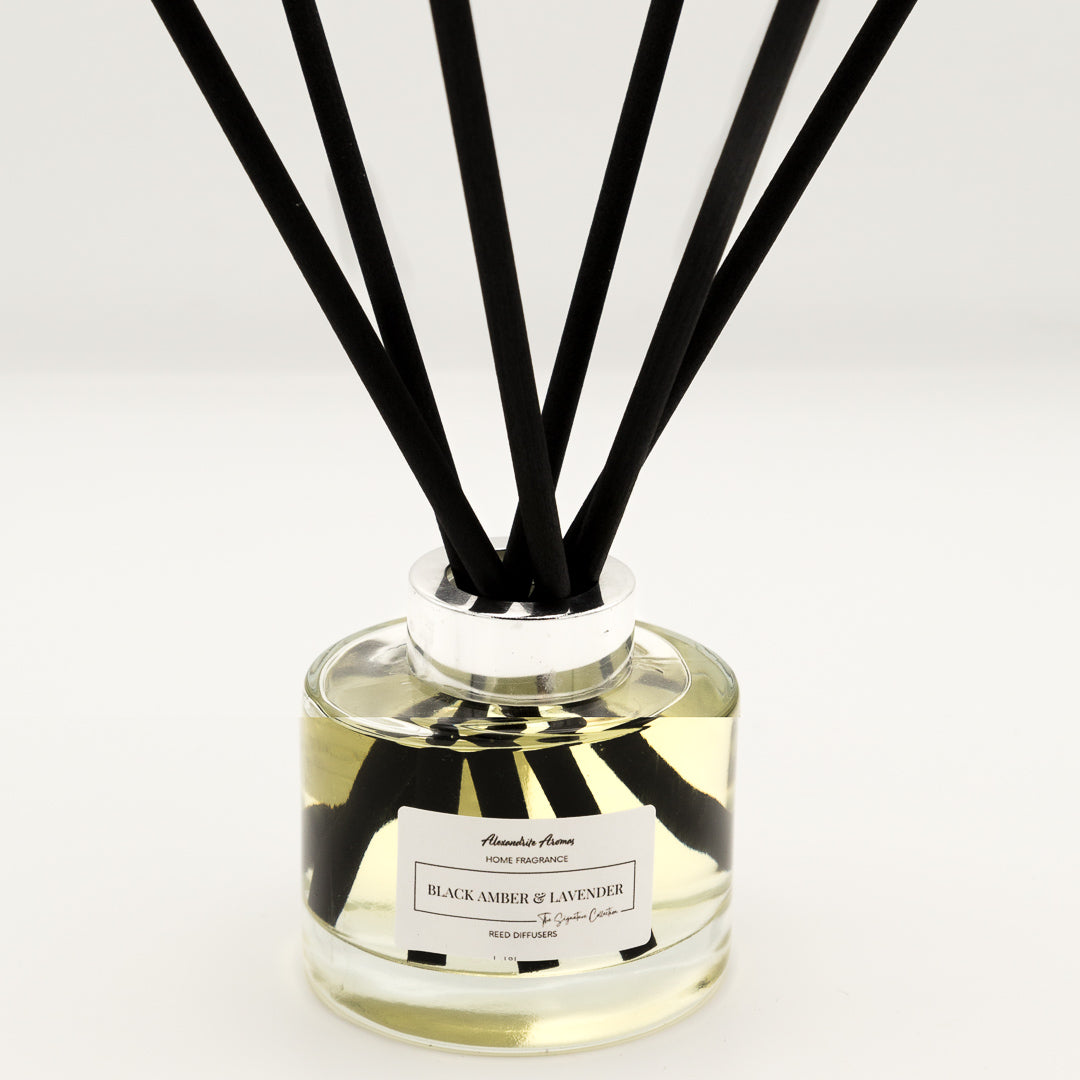 Black Amber and Lavender - 165ml Classic Reed Diffuser